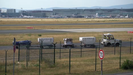 luggage airport loading and unloading luggage for passengers.