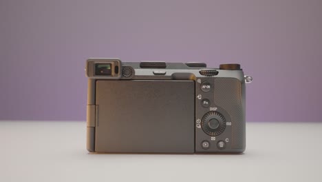 back view of a compact digital camera