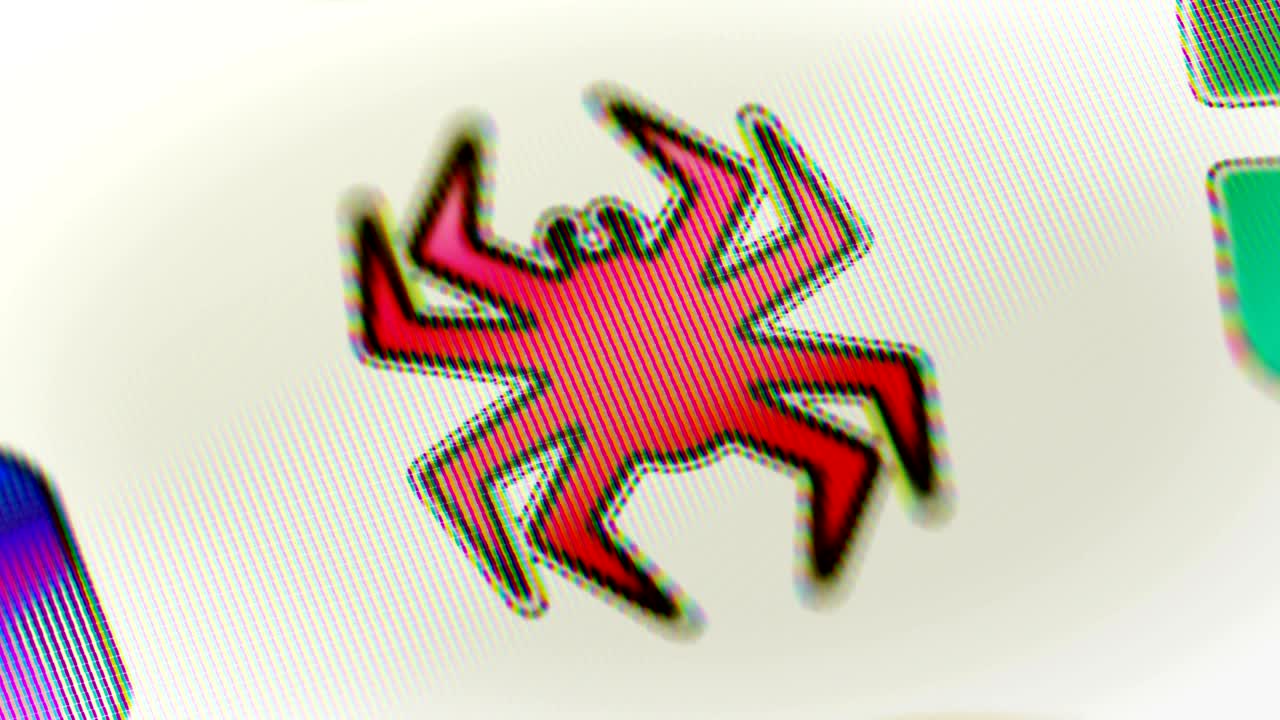 el icono del virus en la pantalla.