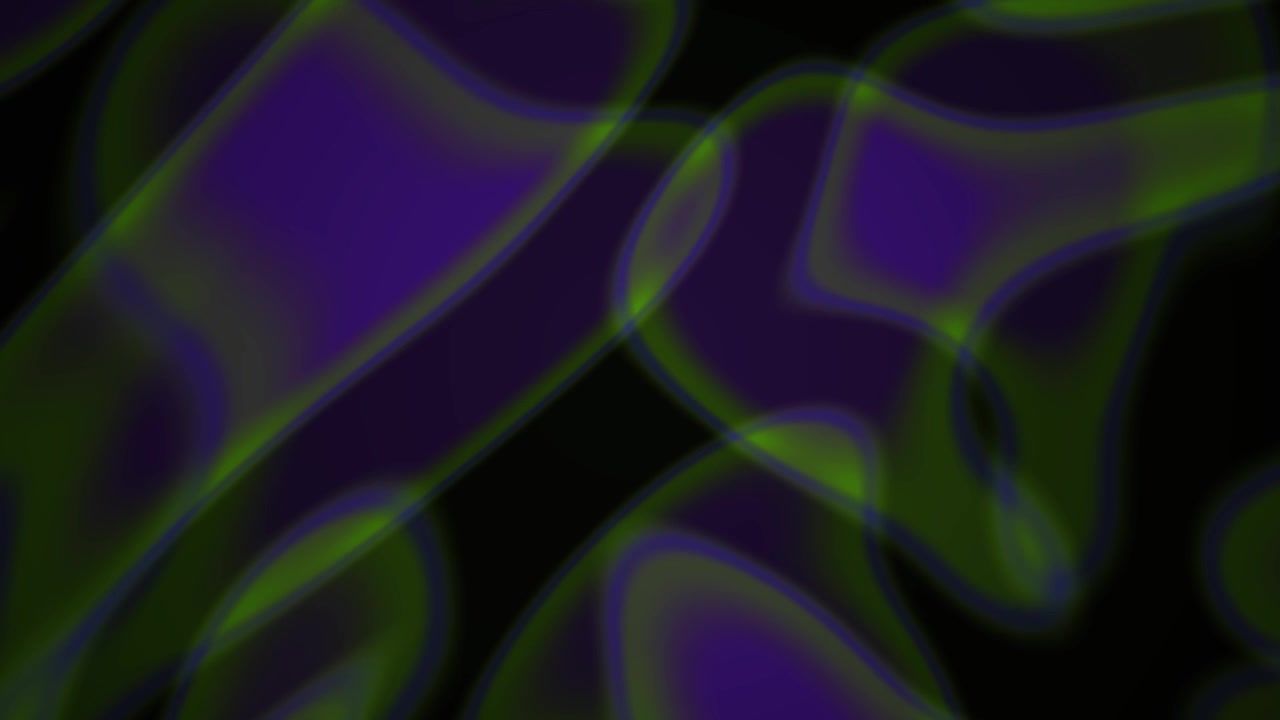 Abstract Motion Background with Flowing Purple and Green Liquid Shapes