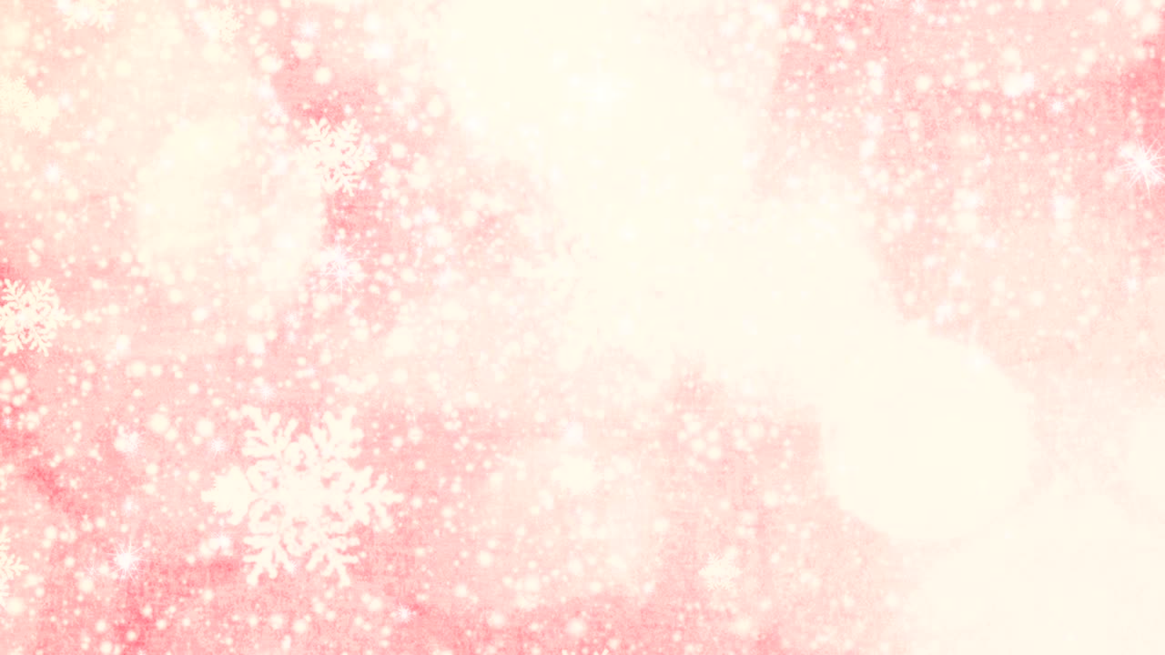 粉紅色聖誕雪花無縫循環背景。
