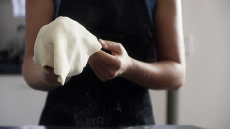 making pizza dough