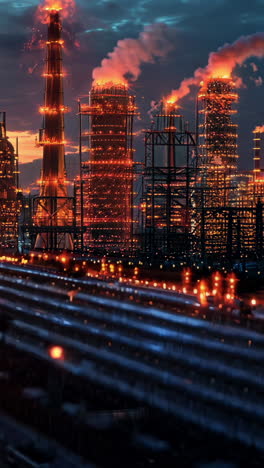 a city skyline with a sunset in the background. the city is lit up with lights, giving it a warm and inviting atmosphere
