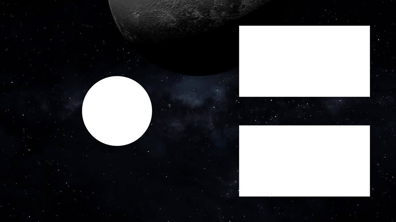Moon space end card ending screen motion graphics