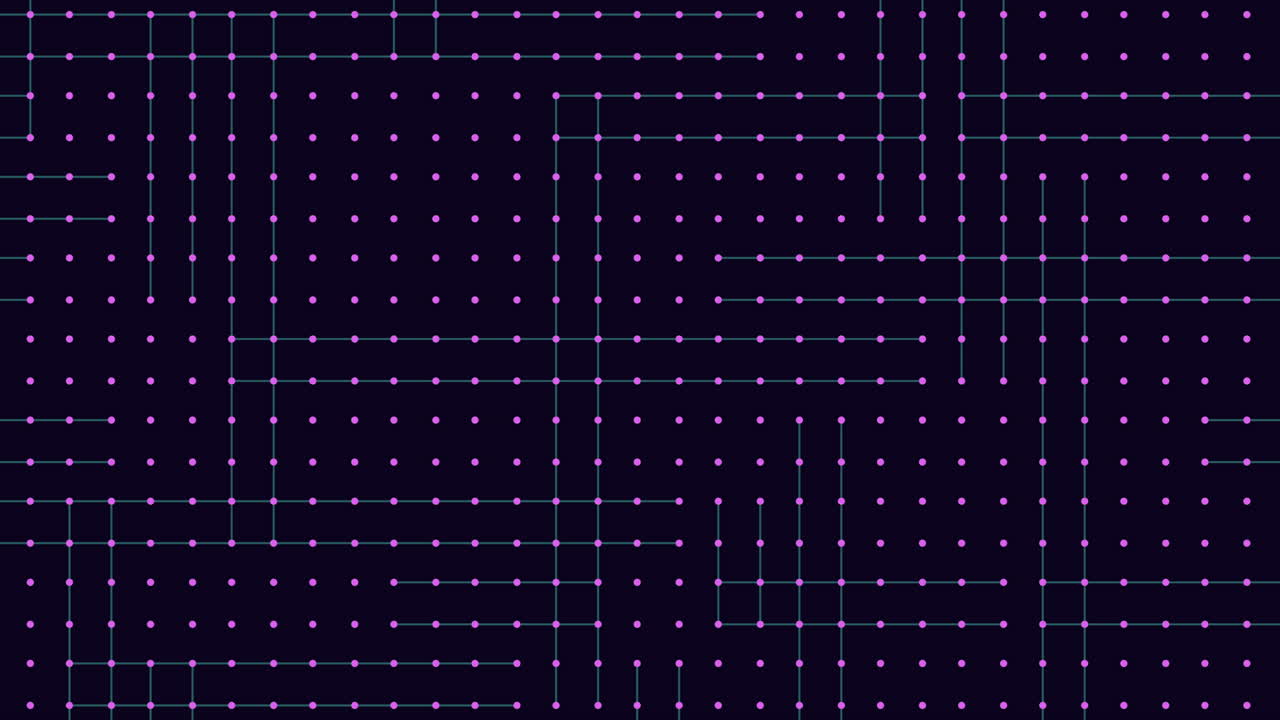 点と線は 魅力的な青と緑のグリッドパターンに収束します
