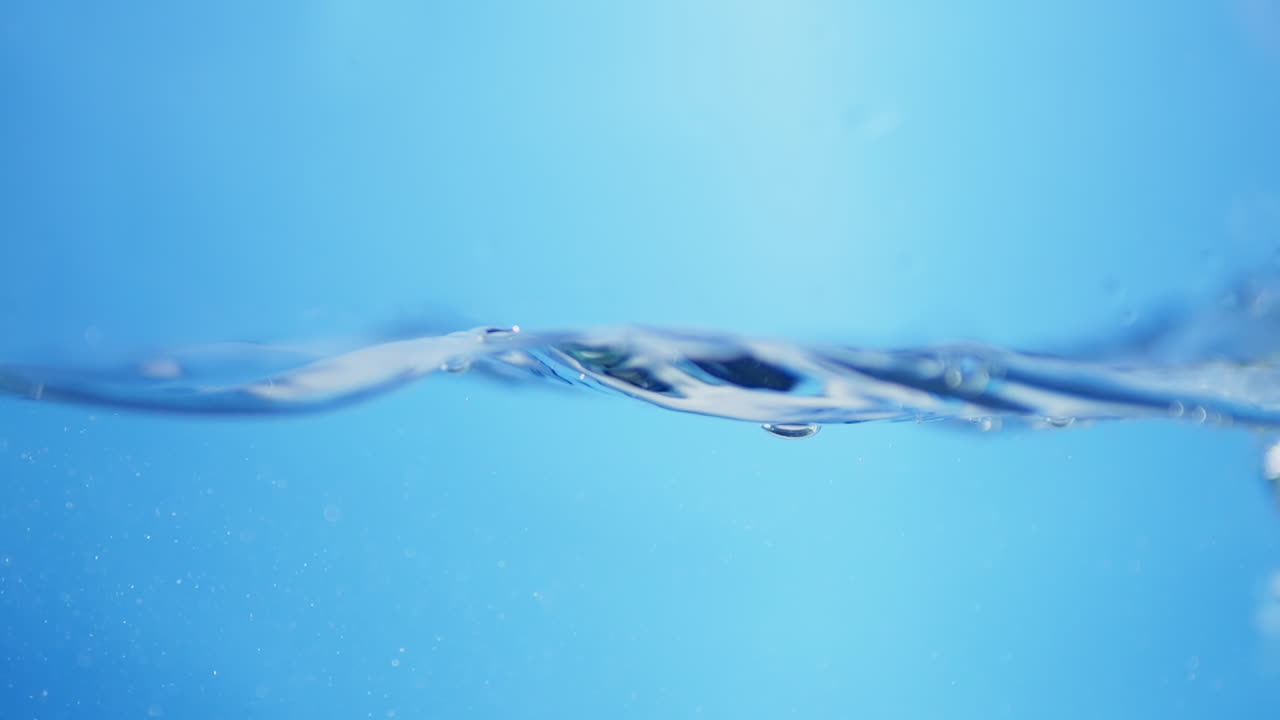 Close-up of a Water Surface with Bubbles