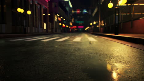 night scene of japan city with neon lights