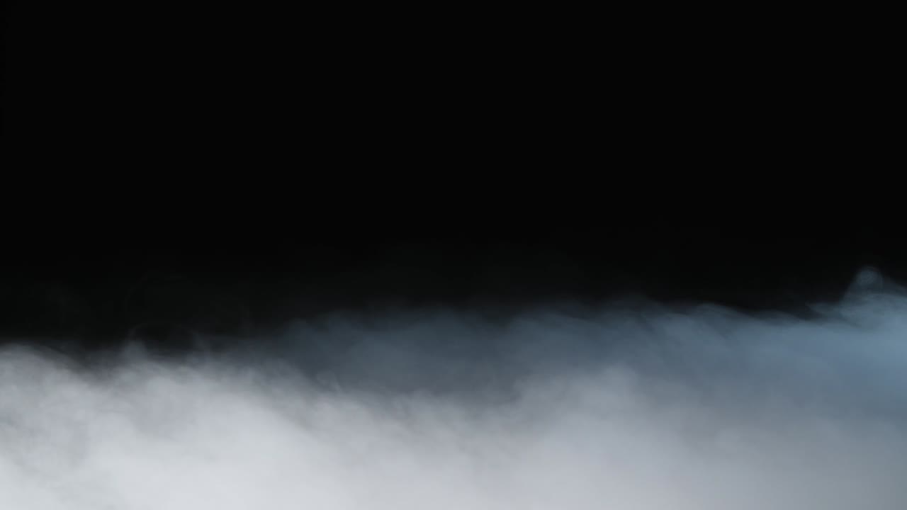 현실적인 건조 얼음 연기 구름 안개 오버레이