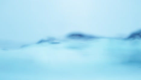 detail of water movement in slow motion