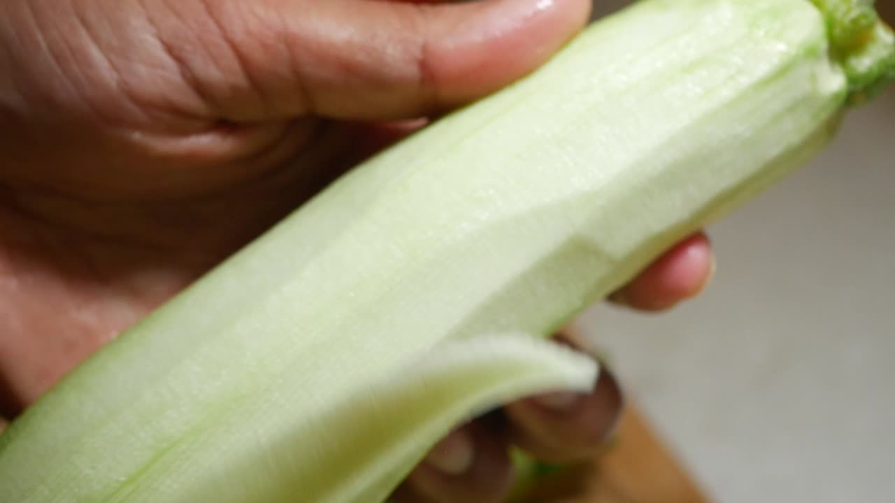 descascar el calabacín