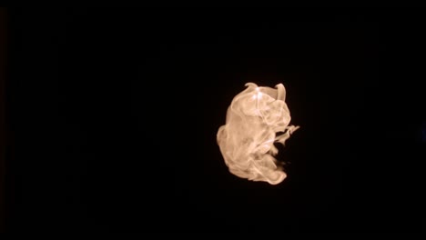 a fast rising flaming explosion covers the screen for a second creating a fast revealer for a logo or an intro or outro effect