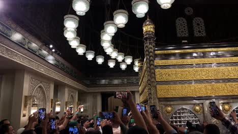 muslims flocked to visit the imam hussein ibn ali mosque in cairo, egypt.