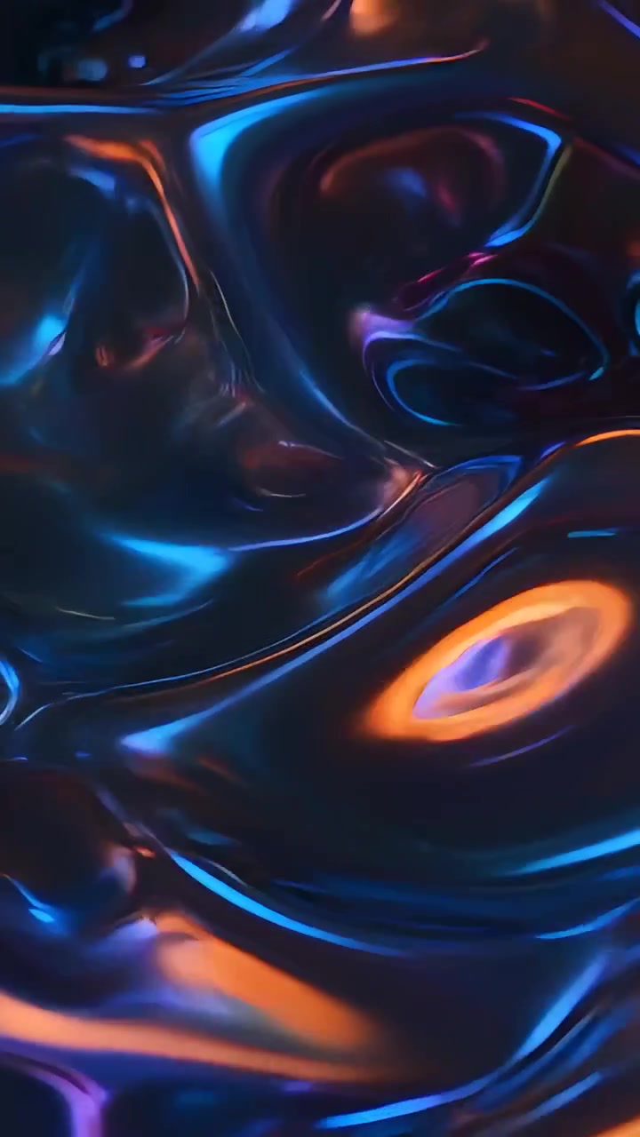 Abstract Metallic Waves Background 4K