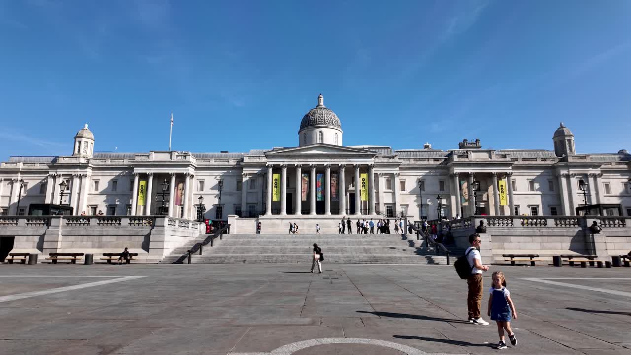 The National Gallery in London on a Sunny Day