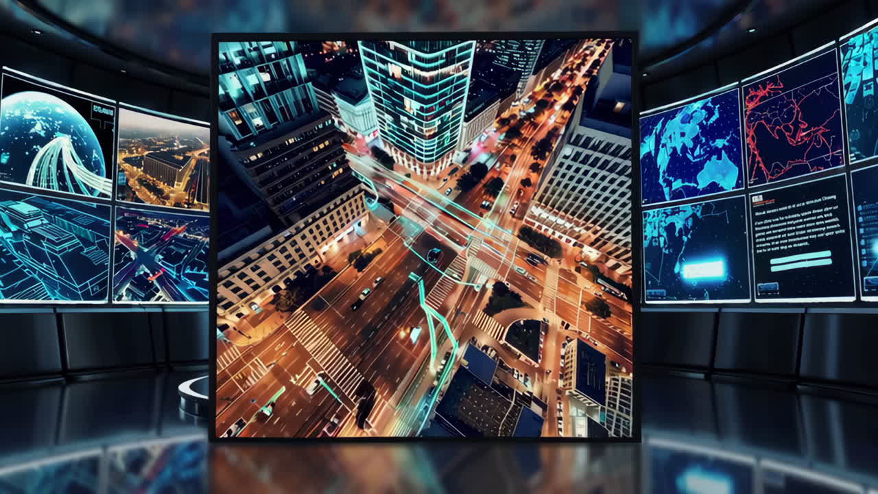 Urban Traffic Monitoring Control Room