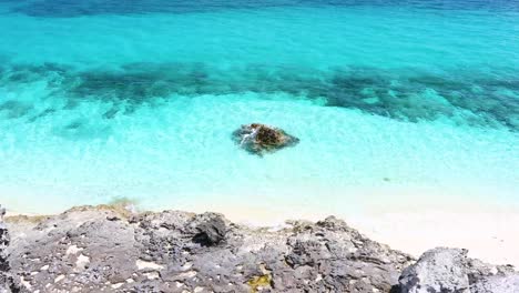 static shot of exuma bahamas from william island lookup