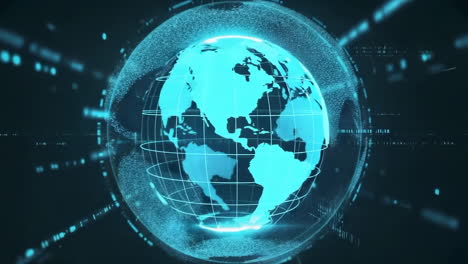 global digital network and data flow