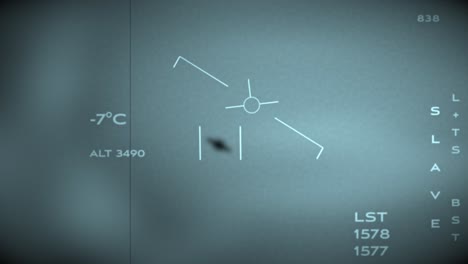 Una-Vista-Desde-La-Posición-Del-Piloto-Mientras-Rastrea-Un-Objeto-Ovni-Volador-No-Identificado-Y-Desconocido