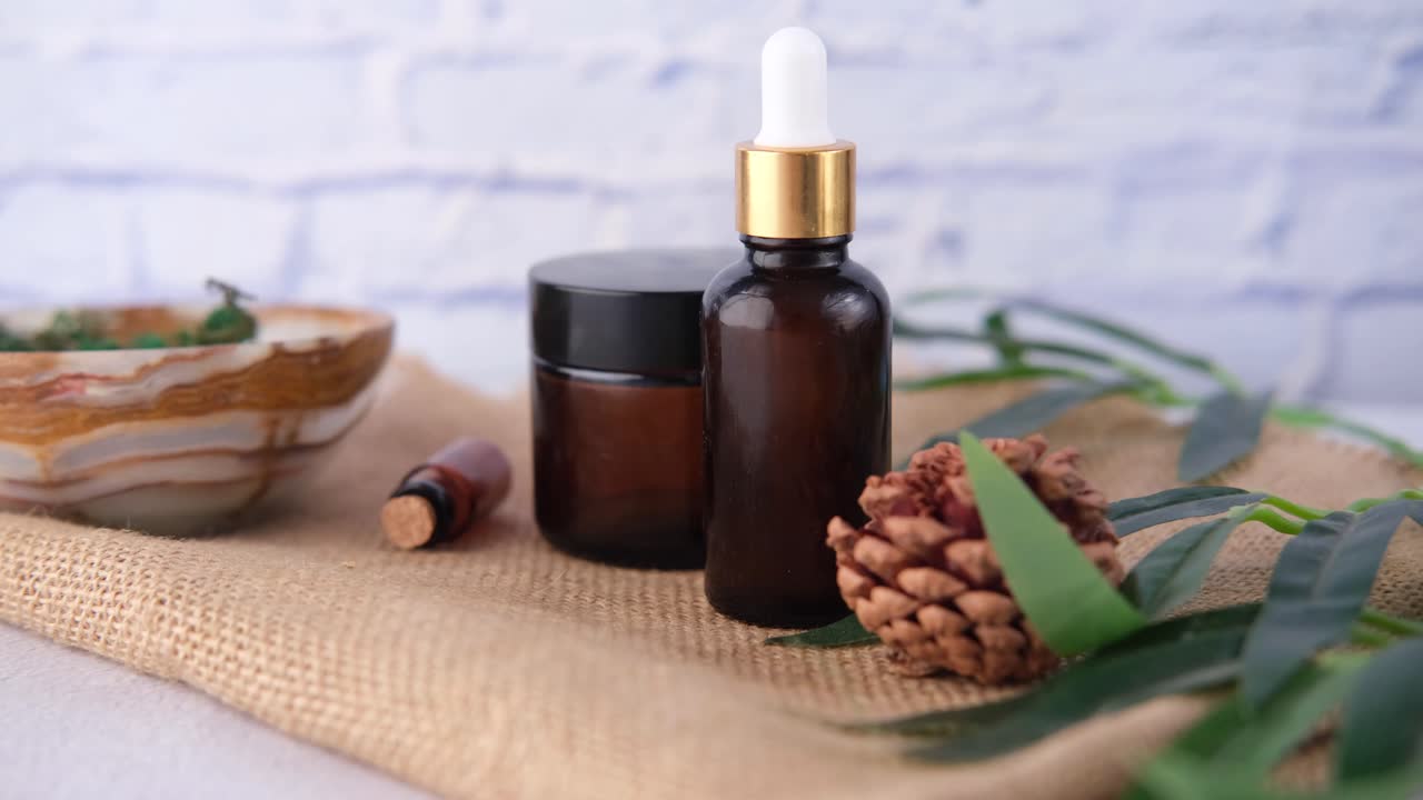 Natural Skincare Products Display