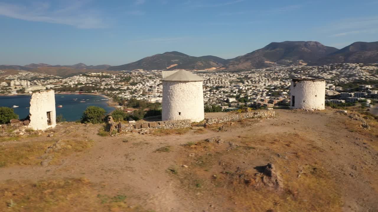 The windmills of ancient Bodrum.