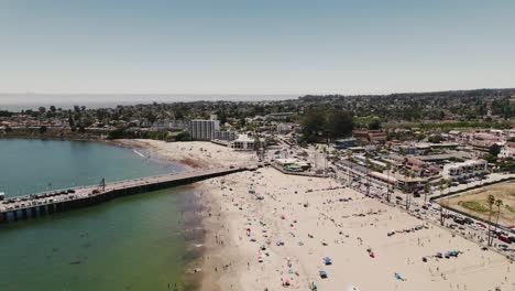 santa cruz beach boardwalk drone