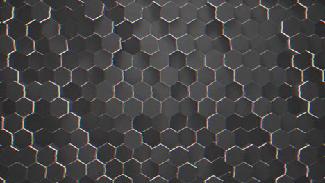 fondo de cuadrícula hexagonal negro oscuro de movimiento 41