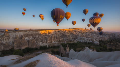 hot air balloons in cappadocia, turkey