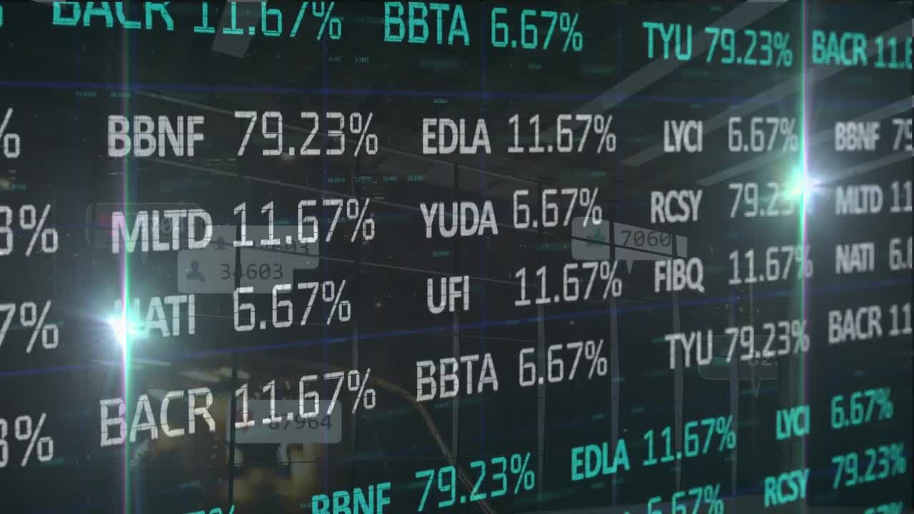Animazione di statistiche ed elaborazione dati su una rete di connessioni.