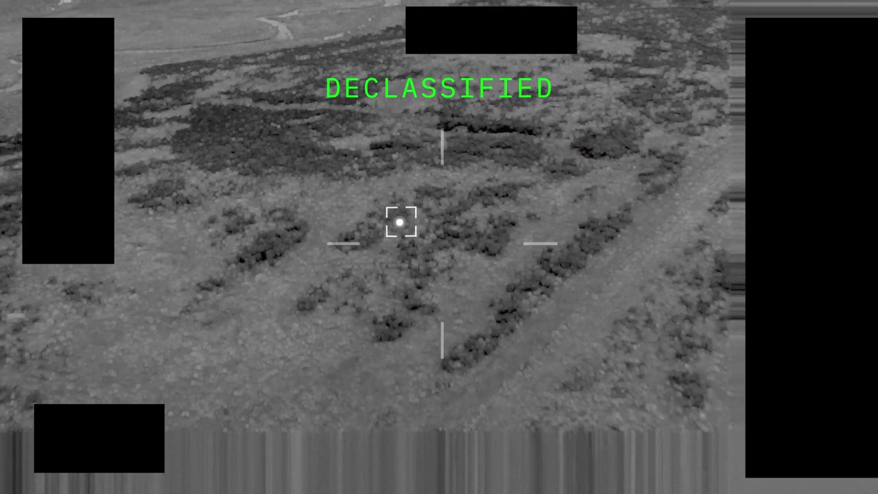 Declassified government-looking top secret UAP alien aircraft evidence captured by air force drone pilot. Proof of UFO in Area 51 or visitors on earth. POV on board camera on jet extraterrestrial