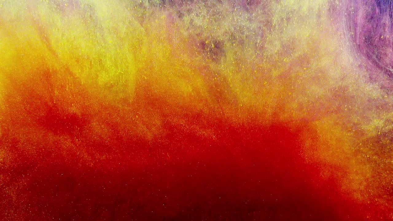 Formas abstratas. Filmagem em fundo preto. Mistura de tintas