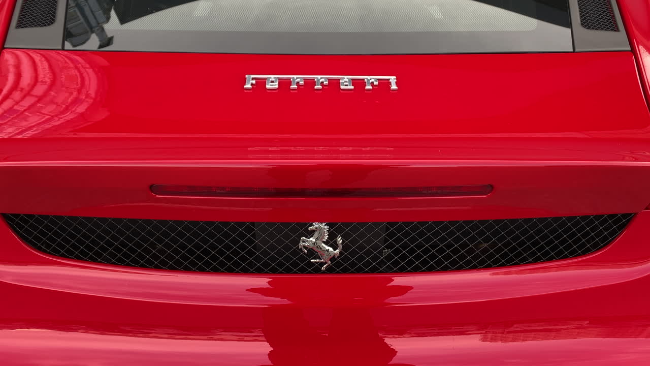 페라리 스포츠카 뒷면