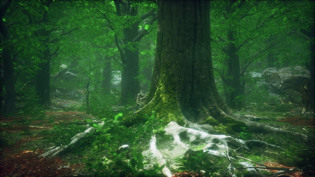 모스와  ⁇ 빛이 빛나는 어두운 숲