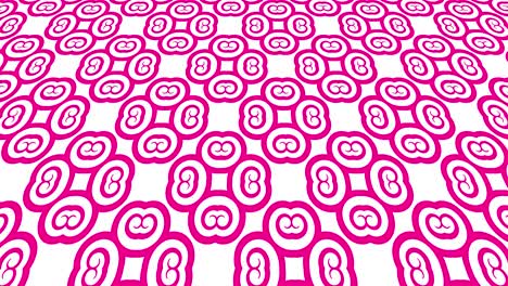 graphic video pattern with geometric figures that tilts up and moves.
