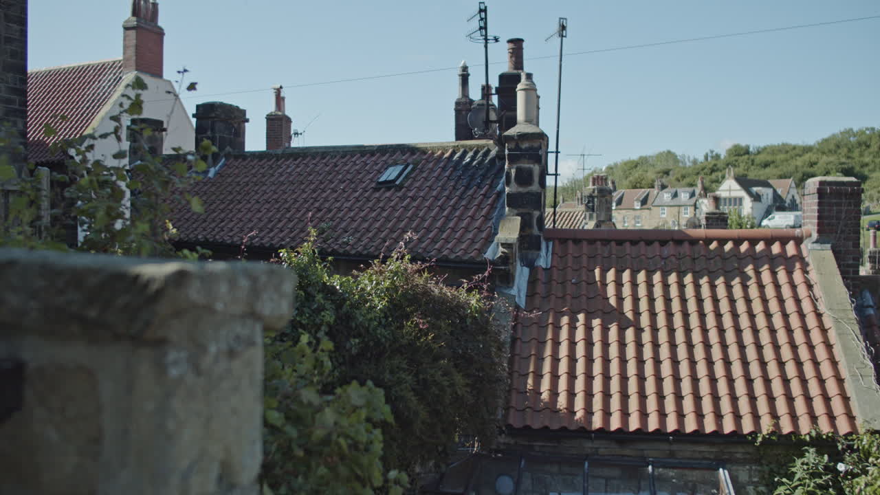 로빈 후드 베이 빌리지, 노스 요크셔, 노스 요크 황무지 유산 해안 clip31