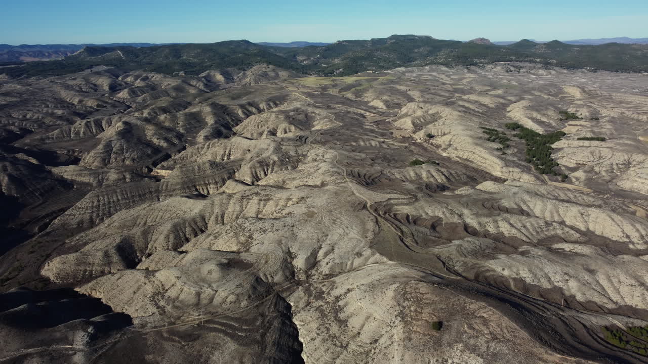 vista aérea de un espectacular paisaje desértico