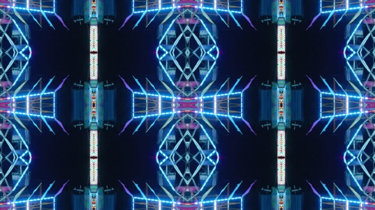 Kaleidoscope with Bokeh of Ferris Wheel, #1