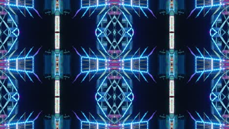 Kaleidoscope with Bokeh of Ferris Wheel, #1