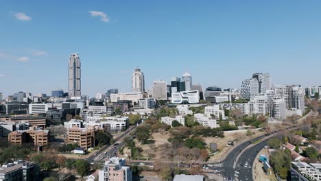 Sandton-city-skyline,-johannesburg-south-africa