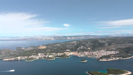 city of split, croatia on dalmatia island peninsula in the adriatic