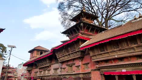 ancient temples at kathmandu durbar square in nepal