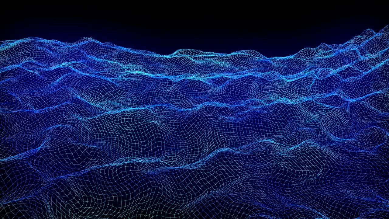 el marco de alambre de bucle sin costuras ondas oceánicas