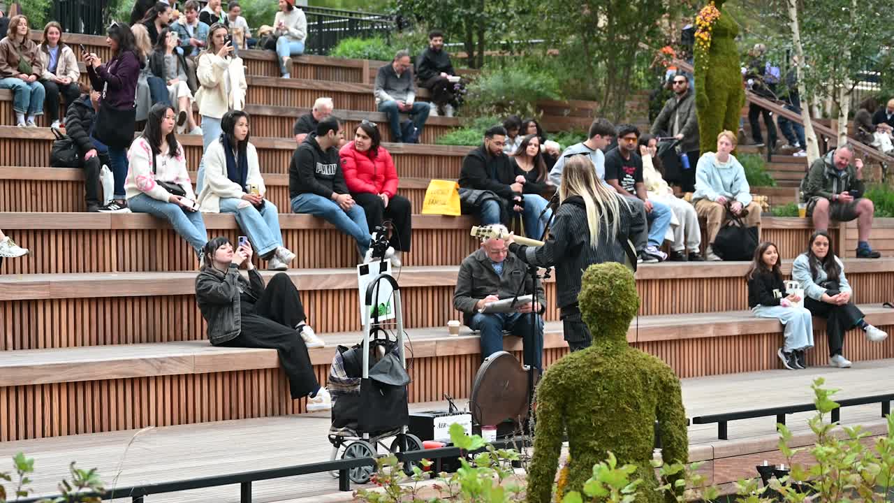 Outdoor Concert in a City Park