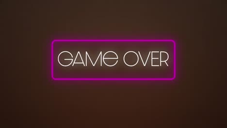 Animation-of-game-over-text-over-dark-background