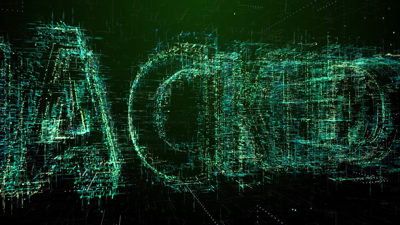 "hackeado" polvo de estrellas - resolución 4k, resumen, fondos, belleza, verde, texto en primer plano