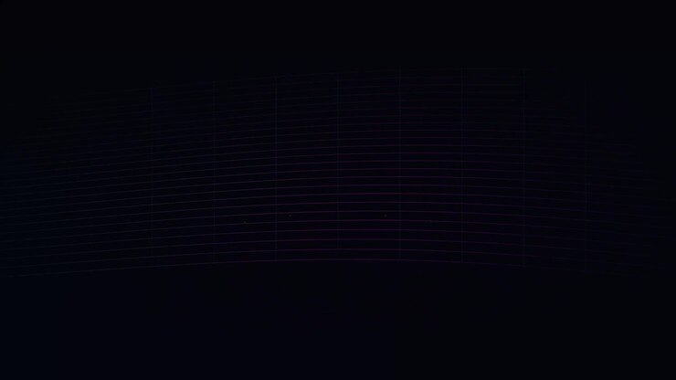 Abstract Digital Grid Background with Subtle Purple Glow