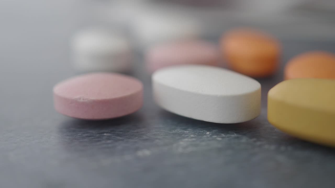 Close-up of Colorful Pills