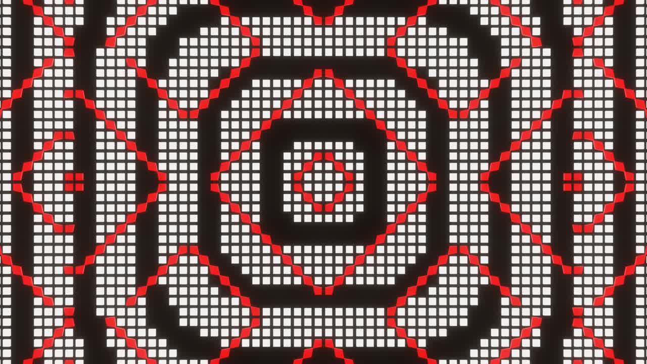 animación de bucle de vj del mosaico de píxeles ver13