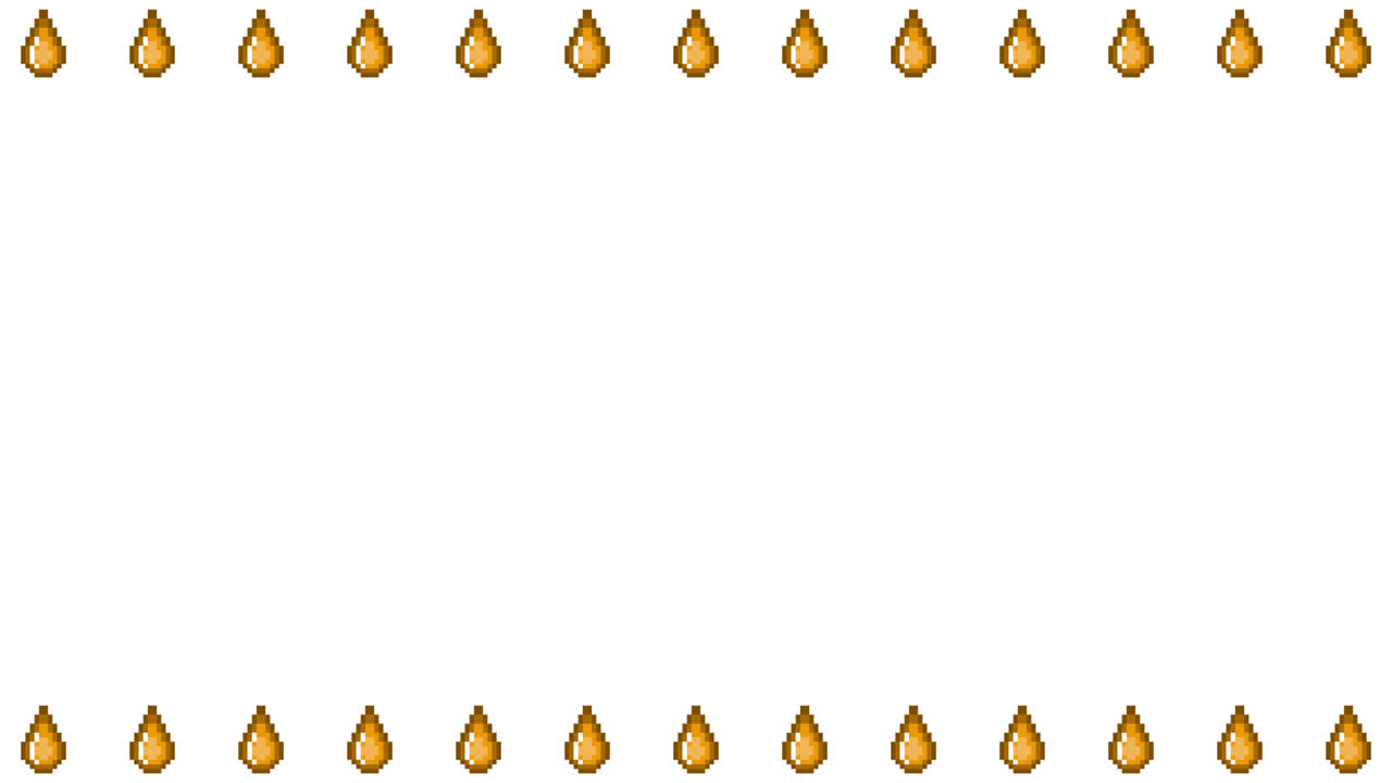 Pixel Art Mini Drop mark Frame Animated Overlay 1080p Transparent 30 fps (8).mov