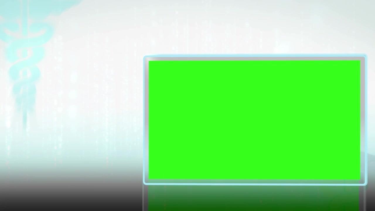 Animation of data processing over green screen