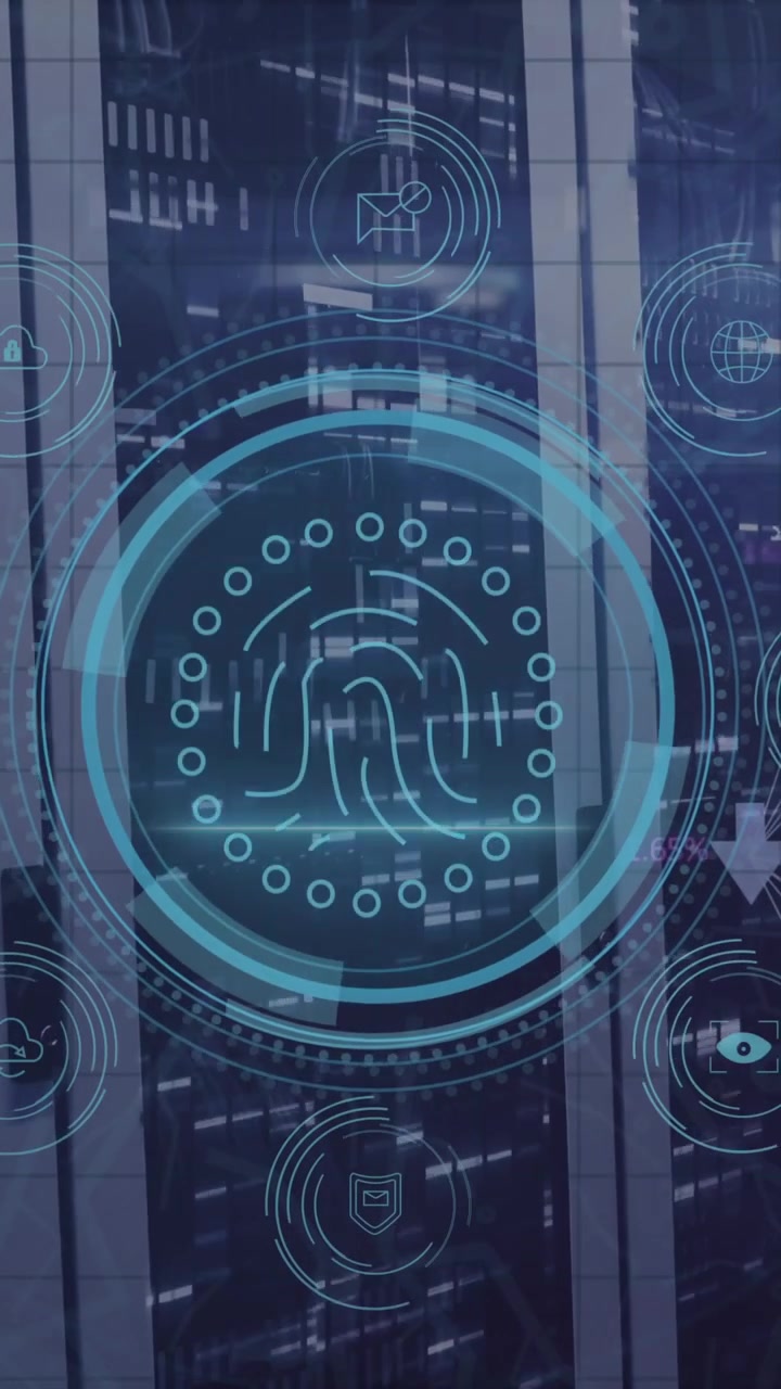 Animation of data processing over computer servers
